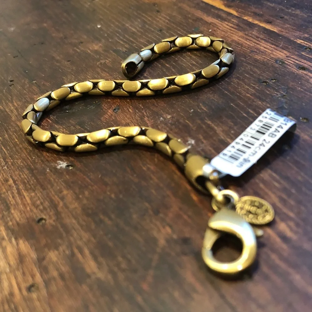 Last Ones!! 9” Solid Brass Snake Bracelet NWT